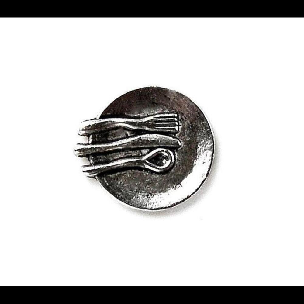 Dinner Plate Lapel Pin